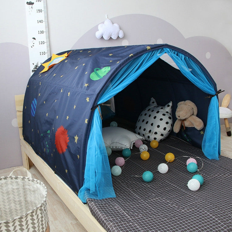 Children Home Bed Crawl Tunnel Game House Tent, Style:Blue with Mosquito Net - Tents & Accessories by PMC TechLife | Online Shopping South Africa | PMC TechLife