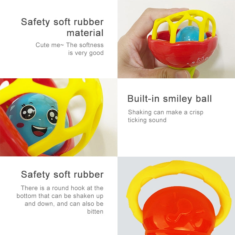 Baby Rattles Toy Intelligence Grasping Gums Plastic Hand Bell Rattle Funny Educational Toy���Color Random Delivery - Baby Toys by PMC TechLife | Online Shopping South Africa | PMC TechLife