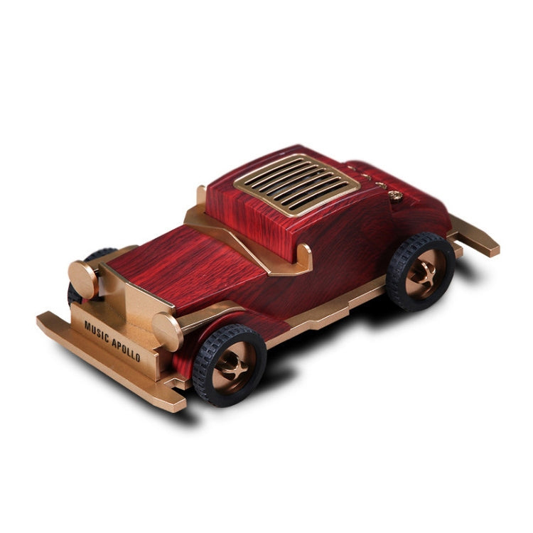 AS60 Retro Car Shape Wooden Subwoofer Mini Wireless Bluetooth Speaker(Dark Wood) - Mini Speaker by PMC TechLife | Online Shopping South Africa | PMC TechLife