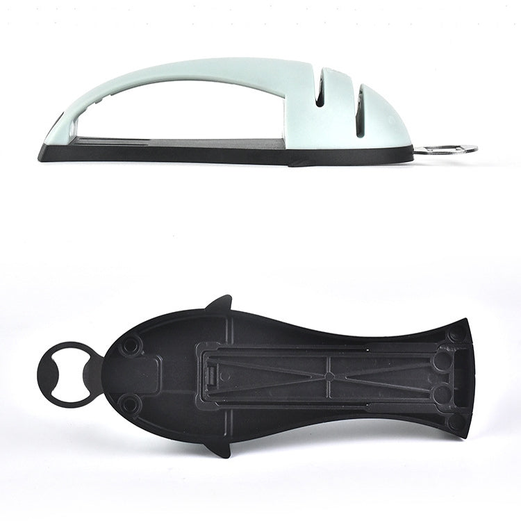 Multi-Function Fish Shape Knife Sharpener Tool Holder Diamond Tungsten Steel Knife Sharpener(Black) - Knife Sharpener by PMC TechLife | Online Shopping South Africa | PMC TechLife