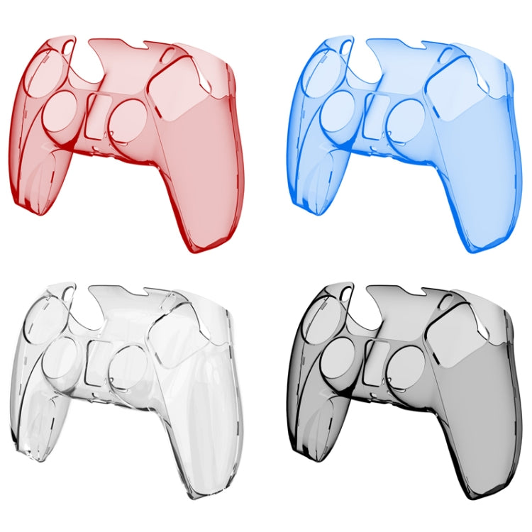 KJH PS5-002 Game Controller Crystal Shell Wireless Controller Protective Shell Cover PC Transparent Protective Hard Shell For PS5(Transparent Red) - Cases by KJH | Online Shopping South Africa | PMC TechLife