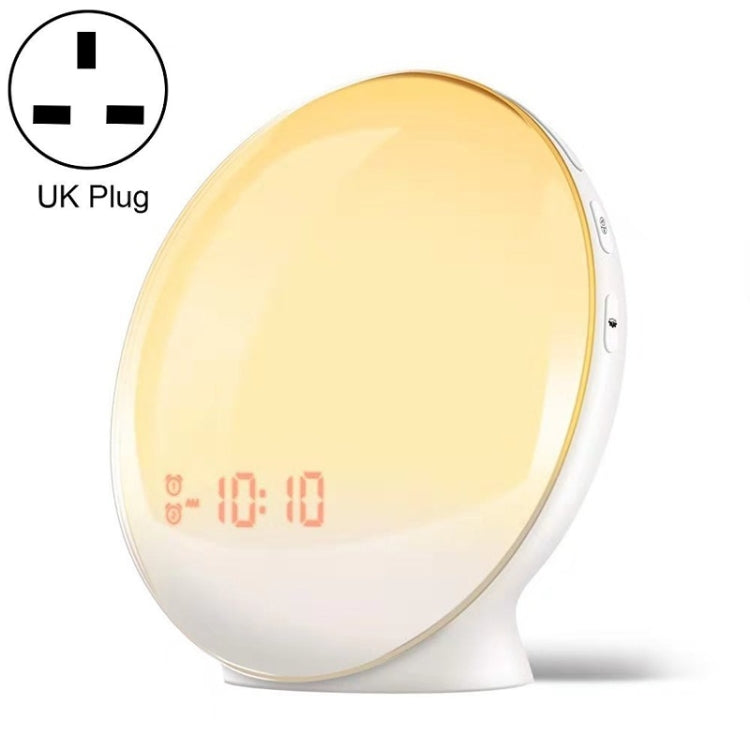 Alexa Voice-Activated Electronic Alarm Clock Sunrise Wake Up Night Light Support Smart APP Control, UK Plug(White) - Alarm Clocks by PMC TechLife | Online Shopping South Africa | PMC TechLife