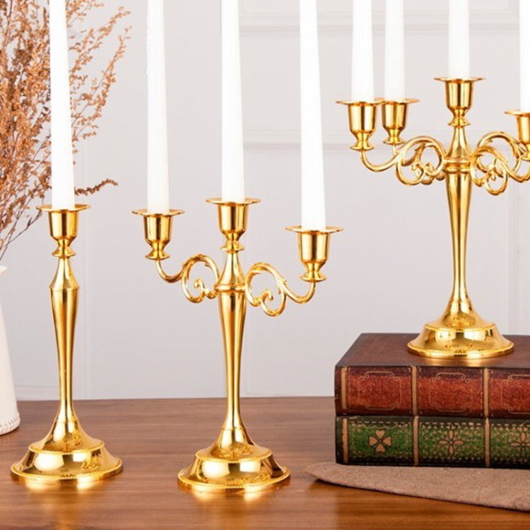 Retro Candlestick Home Decoration Living Room Cafe Theme Restaurant Jewelry Candlelight Dinner Props Gifts, Style:Silver-5 Arms - free shipping - PMC TechLife - Order now!