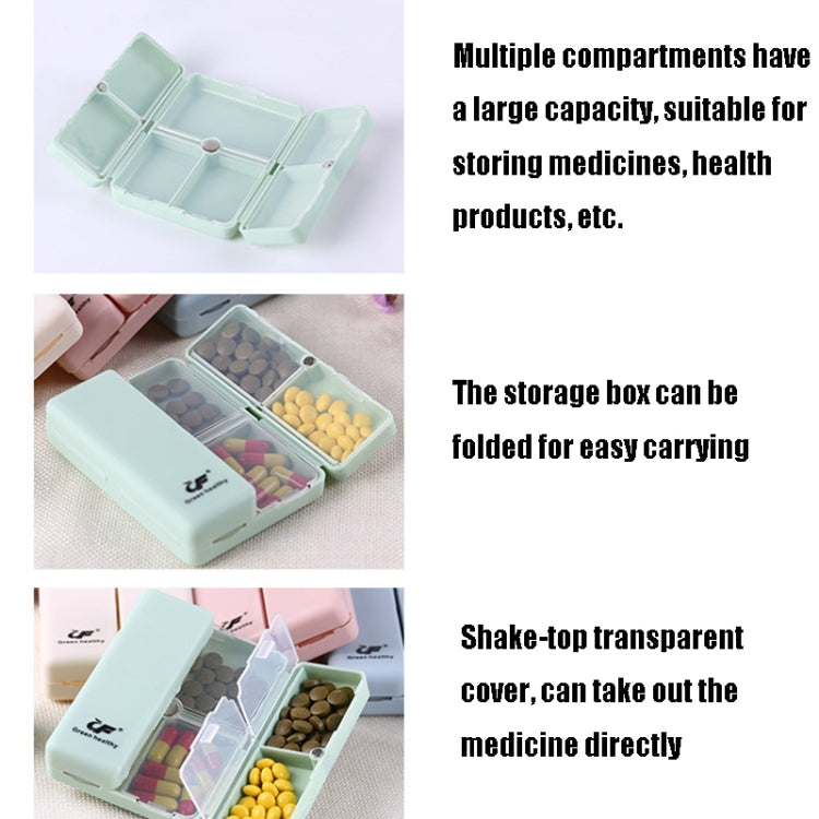 Folding Portable Sealed and Dispensing Small Pill Box(White) - free shipping - PMC TechLife - Order now!