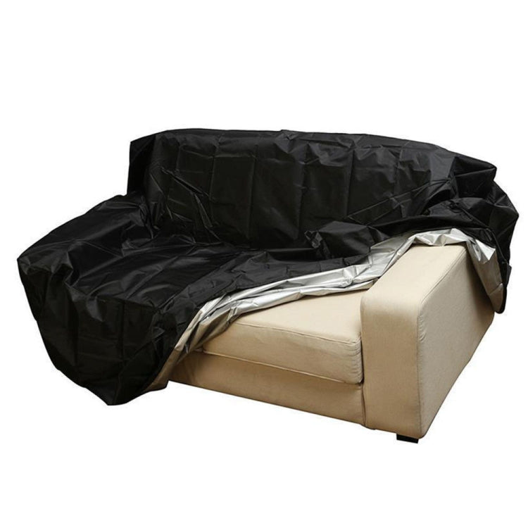 Outdoor Bench Dust Cover Furniture Cover, Size: 2 Seats 134x66x89cm(210D Outer Black Inner Silver) - Dust Covers by PMC TechLife | Online Shopping South Africa | PMC TechLife