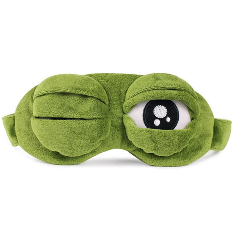 Cute Eyes Plush3D Frog Shade Cover Sleeping Rest Travel Eye Mask with Ice Bag - Eye Masks by PMC TechLife | Online Shopping South Africa | PMC TechLife