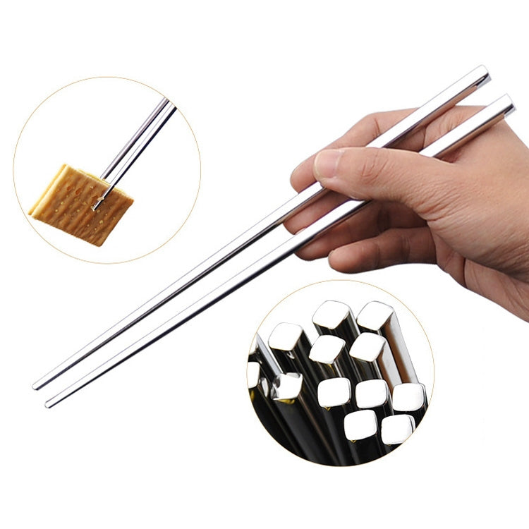 1 Pairs 304 Stainless Steel Chopsticks Non-Slip Tableware Adult Chopsticks - Cutlery Sets by PMC TechLife | Online Shopping South Africa | PMC TechLife