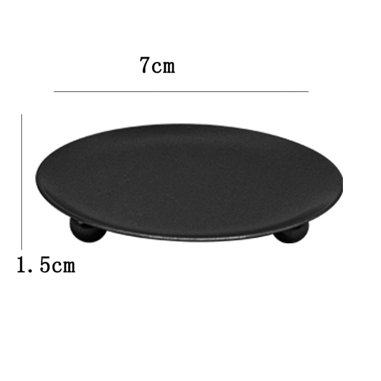 European Romantic Iron Geometric Candle Holder Table Decoration, Size: Small(Black) - Candles & Candle Holders by PMC TechLife | Online Shopping South Africa | PMC TechLife