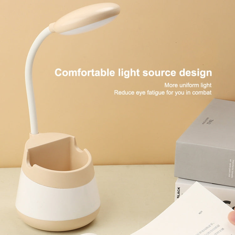USB Charging LED Desk Light Eye Protection Lamp with Pen Holder and Phone Holder(CS276-4 Black) -  by PMC TechLife | Online Shopping South Africa | PMC TechLife