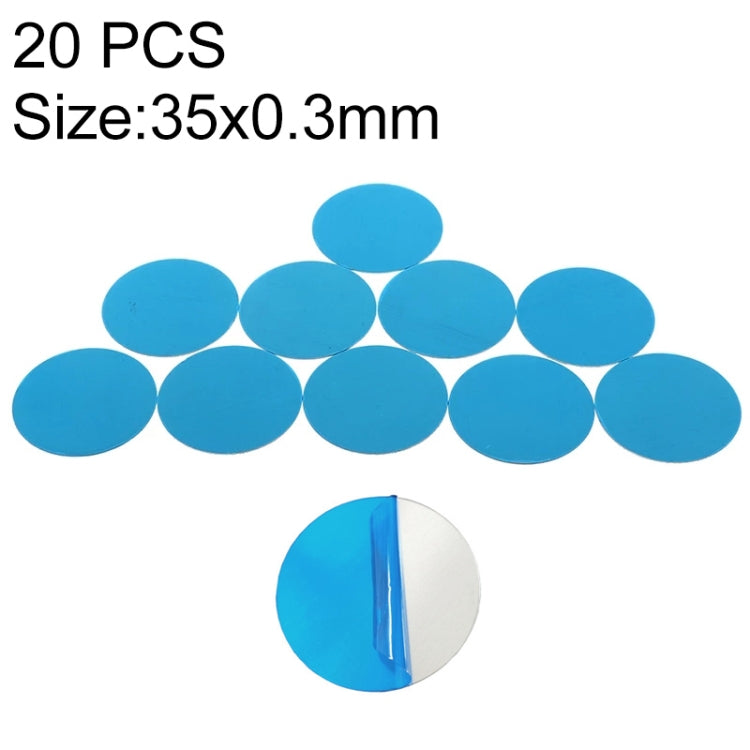 20 PCS Metal Plate Disk Iron Sheet For Magnetic Car Phone Stand Holder(35x0.3mm) - free shipping - PMC TechLife - Order now!