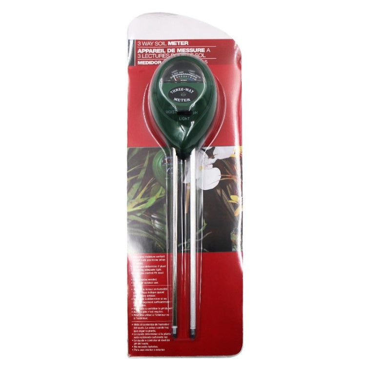 3 In 1 Soil Detector PH Value Light Intensity Test Pen Round Head Soil Dry Moisture Meter - free shipping - PMC TechLife - Order now!