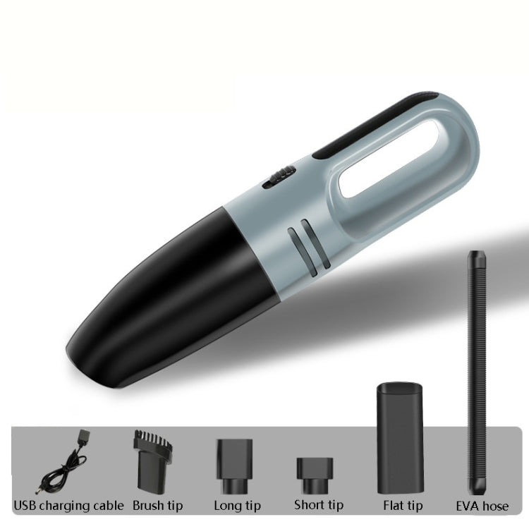 Car Handheld Portable Vacuum Cleaner Small Car Vacuum Cleaner Wireless Black Gray - Vacuum Cleaner by PMC TechLife | Online Shopping South Africa | PMC TechLife