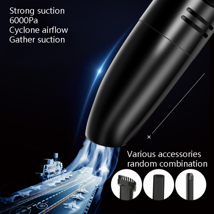 Car Handheld Portable Vacuum Cleaner Small Car Vacuum Cleaner Wireless Black Gray - Vacuum Cleaner by PMC TechLife | Online Shopping South Africa | PMC TechLife
