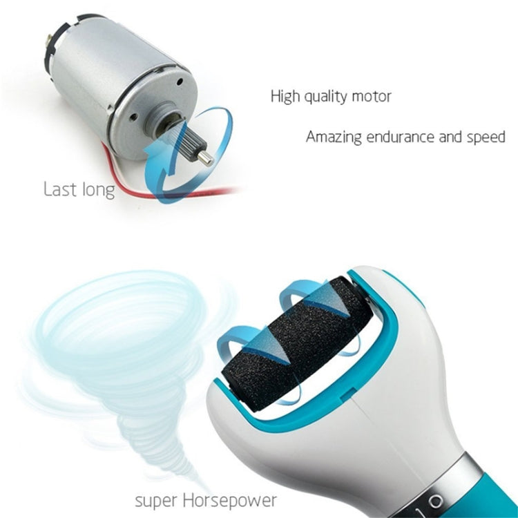 2 PCS Foot Care Pedicure Electric Grinding Foot Pedicure Dead Skin Tool(Blue) - Grinding Tools & Accessories by PMC TechLife | Online Shopping South Africa | PMC TechLife