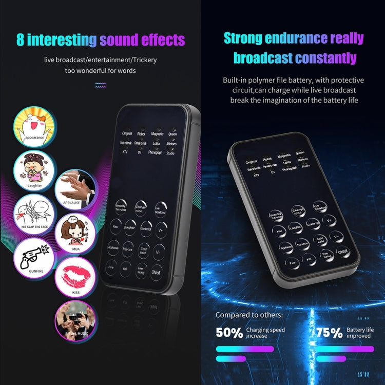 Universal Mini Sound Card Voice Changer For Mobile Phones And Computers - Live Sound Effects Processors by PMC TechLife | Online Shopping South Africa | PMC TechLife | Buy Now Pay Later Mobicred