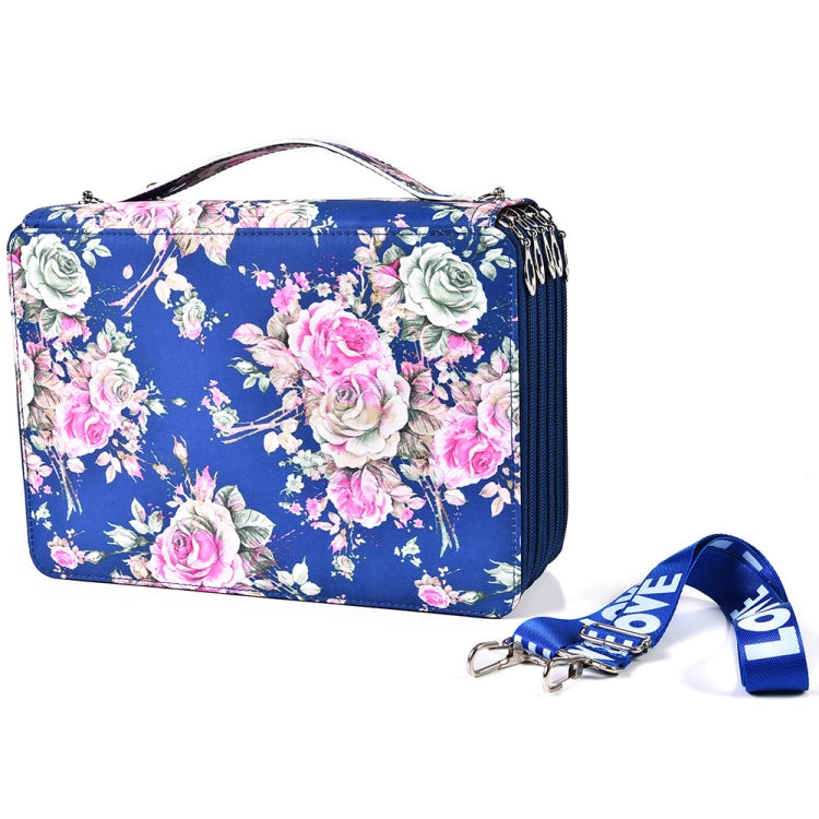 252 Holes Art Sketching Brush Colorful Lead Storage Large Capacity Portable Pencil Case(Blue) - File Folder by PMC TechLife | Online Shopping South Africa | PMC TechLife