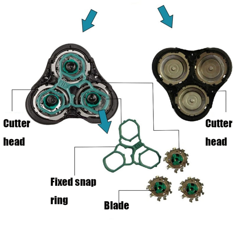 RQ11 Razor Head for Philips Shaver RQ1150/RQ1160/RQ1180/RQ1190/RQ1175 - free shipping - PMC TechLife - Order now!
