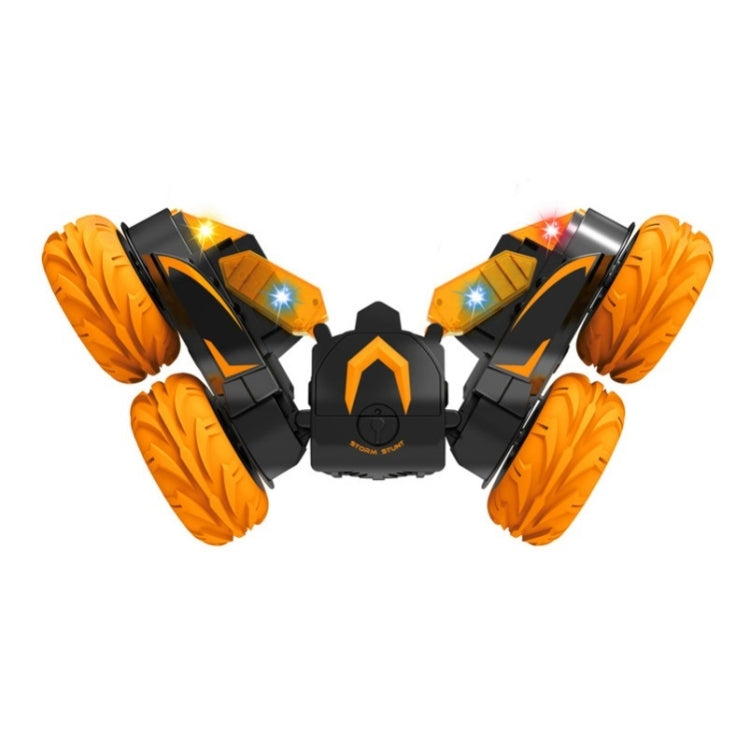 Double-Sided 360-Degree Lighting Stunt Car Climbing And Rolling Remote Control Off-Road Vehicle(Black Orange) - free shipping - PMC TechLife - Order now!