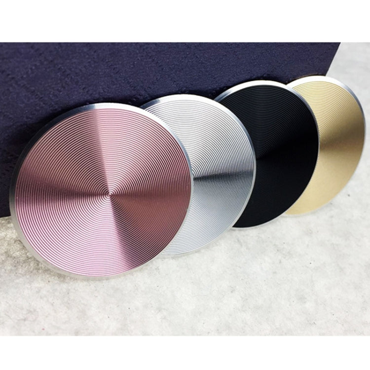 10 PCS CD Texture Aluminum Alloy Magnetic Sheet Magnetic Patch Set For Car Phone Holder, With Alcohol Cotton Sheet And Protective Film(Black) - Hand-Sticking Bracket by PMC TechLife | Online Shopping South Africa | PMC TechLife