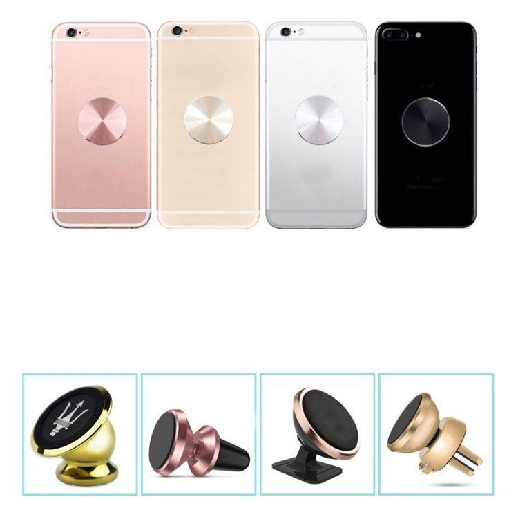 10 PCS CD Texture Aluminum Alloy Magnetic Sheet Magnetic Patch Set For Car Phone Holder, With Alcohol Cotton Sheet And Protective Film(Silver) - free shipping - PMC TechLife - Order now!