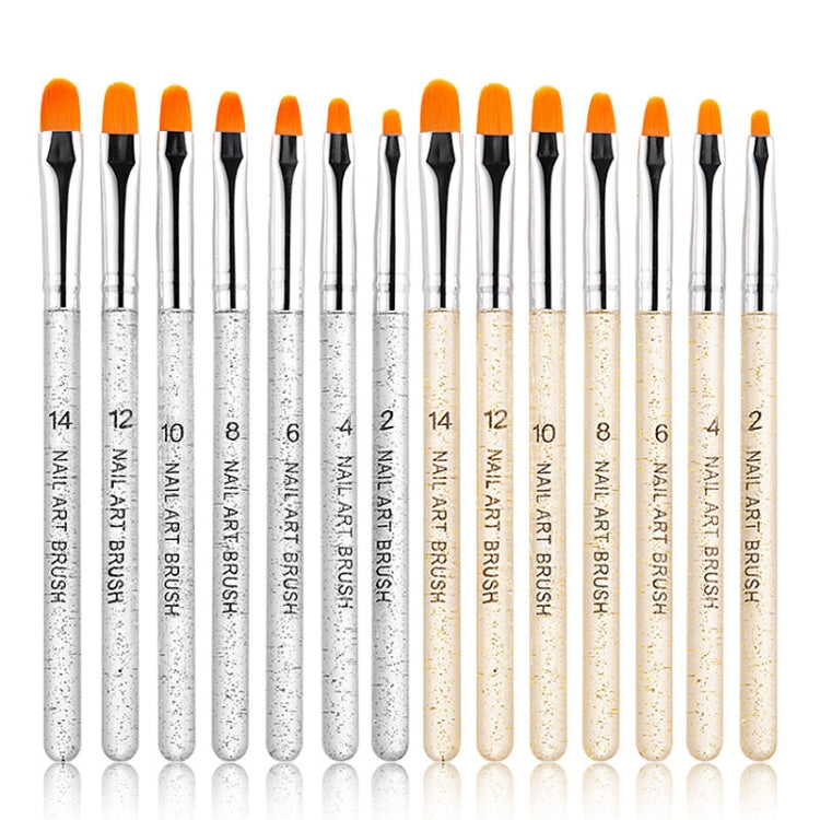 2 Sets 7 In 1 Phototherapy Pen Round Head Line Pen Transparent Rod Painted Pen Drawing Pen Nail Art Brush Tool(Silver Power) - free shipping - PMC TechLife - Order now!