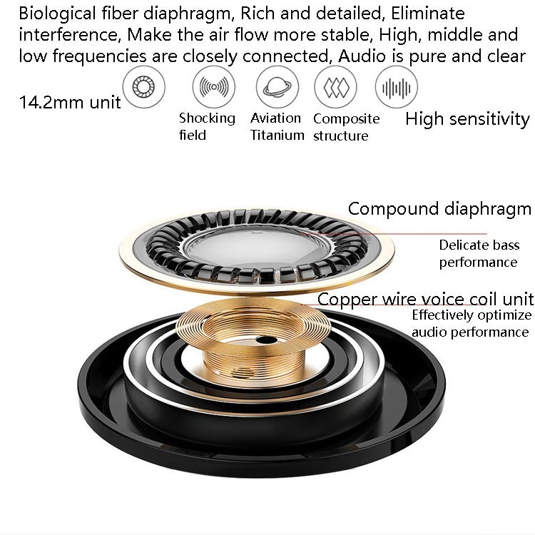 In-Ear Earphone Bass Mobile Phone Game Sports Wired Headset(Silver) - In Ear Wired Earphone by PMC TechLife | Online Shopping South Africa | PMC TechLife