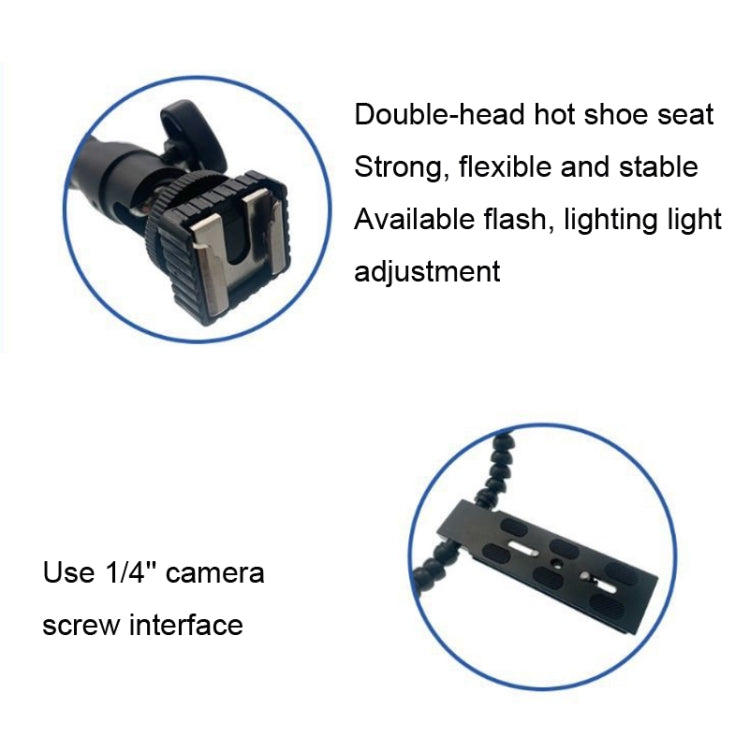 Flexible Dual Arm Hot Shoe Flash Bracket Mount Holder Bracket - free shipping - PMC TechLife - Order now!