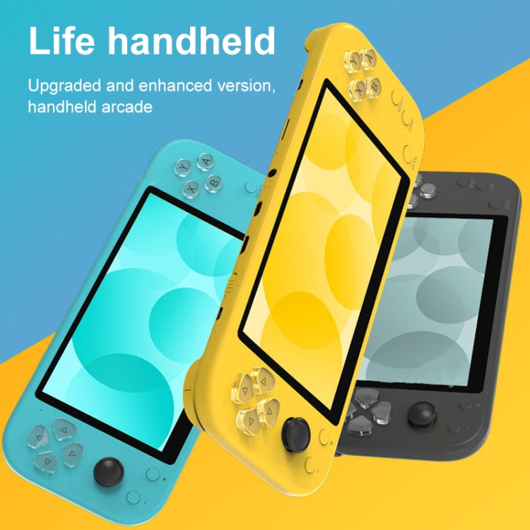 X20 LIFE Classic Games Handheld Game Console with 5.1 inch Screen & 8GB Memory, Support HDMI Output(Yellow) - free shipping - PMC TechLife - Order now!