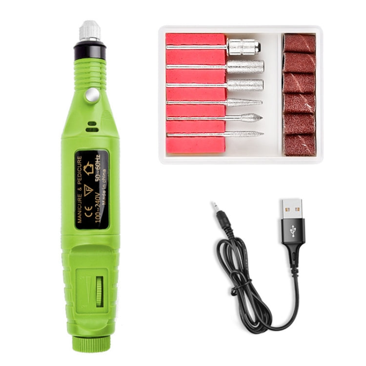 Mini Electrical Nail Grinding Machine USB Portable Electrical Grinder Set(USB Green) - free shipping - PMC TechLife - Order now!