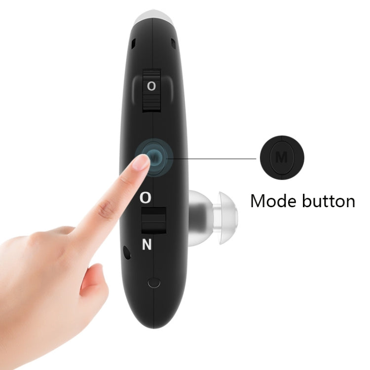 GM-105 Elderly Hearing Aid Sound Amplifier Intelligent Noise Reduction Sound Collector, Style: EU Plug(Fantasy Black) - Hearing Aids by PMC TechLife | Online Shopping South Africa | PMC TechLife