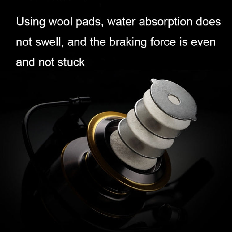 All Metal Rocker Arm Smooth Fishing Reel Spinning Reel, Spec: HE-5000 (EVA Grip) - Fishing Reels by PMC TechLife | Online Shopping South Africa | PMC TechLife