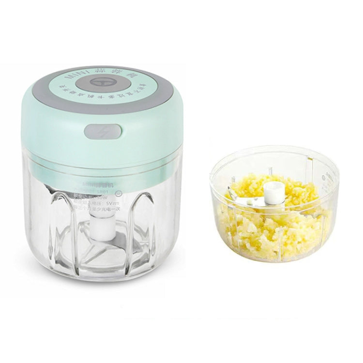 ZM-14 Household Mini Wireless Electric Garlic Masher, Colour: Green High Cup 250ml + Small Cup 100ml - free shipping - PMC TechLife - Order now!