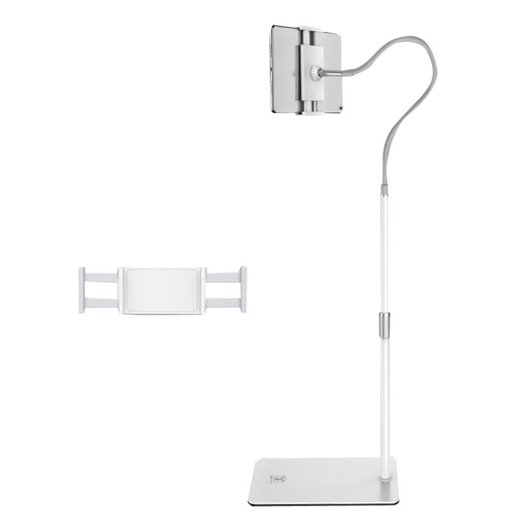 SSKY L6 Bedside Sofa Live Landing Phone Tablet Computer Bracket, Style: Base Heavy Telescopic Version (White) - Lazy Bracket by SSKY | Online Shopping South Africa | PMC TechLife