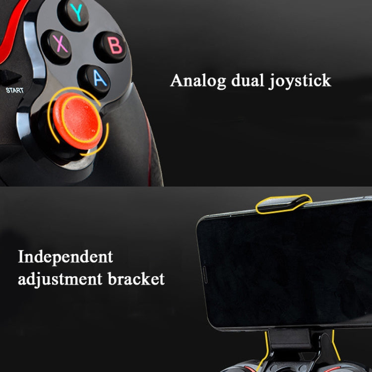 S6 Wireless Bluetooth Game Controller Handle With Bracket & Receiver For Android / IOS / PC - Controller Gamepad by PMC TechLife | Online Shopping South Africa | PMC TechLife