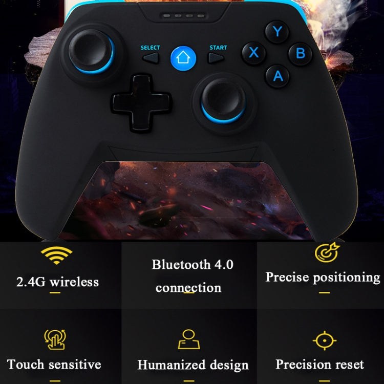 CX-X1  2.4GHz + Bluetooth 4.0 Wireless Game Controller Handle For Android / iOS / PC / PS3 Single Handle (Blue) - Gamepads by PMC TechLife | Online Shopping South Africa | PMC TechLife