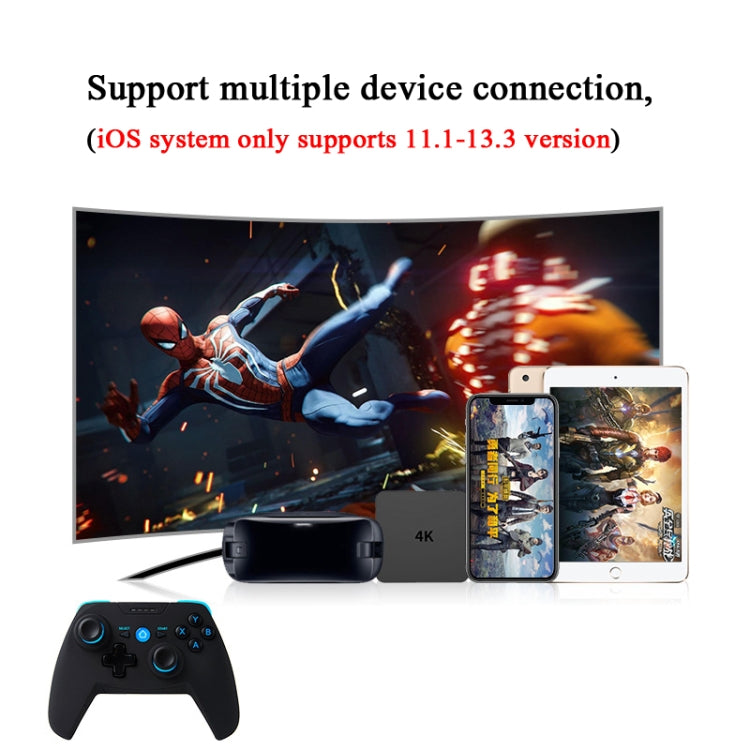 CX-X1  2.4GHz + Bluetooth 4.0 Wireless Game Controller Handle For Android / iOS / PC / PS3 Single Handle (Blue) - Gamepads by PMC TechLife | Online Shopping South Africa | PMC TechLife
