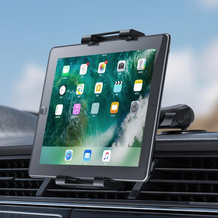 Curved Adhesive Car Instrument Table Bracket Car Mobile Phone Bracket Plastic Clamp Arm Style: Tablet Clip - Car Holders by PMC TechLife | Online Shopping South Africa | PMC TechLife