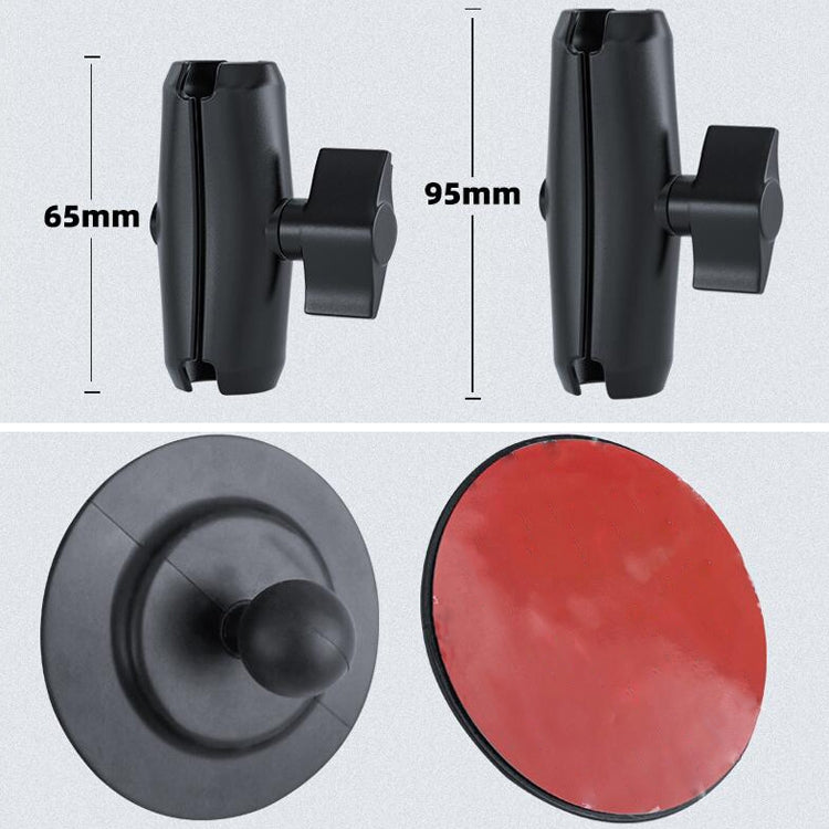 Curved Adhesive Car Instrument Table Bracket Car Mobile Phone Bracket Plastic Clamp Arm Style: Tablet Clip - Car Holders by PMC TechLife | Online Shopping South Africa | PMC TechLife