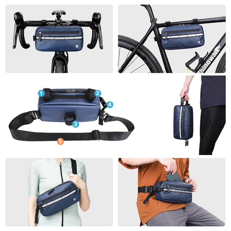 Rhinowalk X20990 Multi-Function Bicycle Front Bag(Blue) - free shipping - PMC TechLife - Order now!