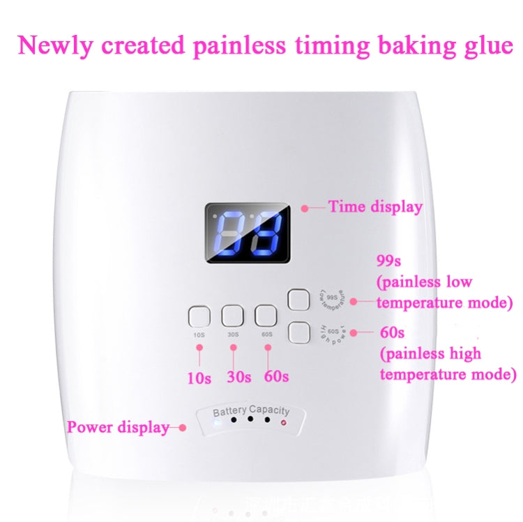 S10 48W Nail Lamp Wireless Phototherapy Lamp Rechargeable Nail Phototherapy Machine,US Plug - Nail Dryers by PMC TechLife | Online Shopping South Africa | PMC TechLife