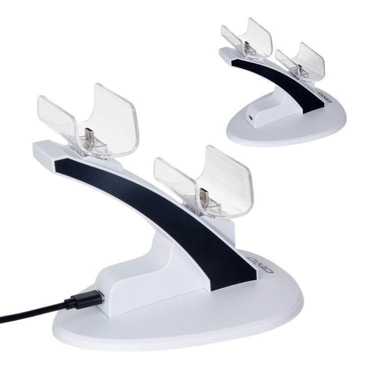 OIVO IV-P5234 Gamepad Aircraft Two-Seater Charger For PS5(White) - Charger & Power by OIVO | Online Shopping South Africa | PMC TechLife | Buy Now Pay Later Mobicred