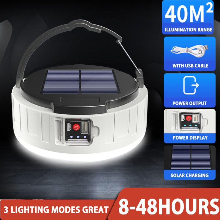 HB208 Solar Power 100W 37 LED Household Emergency Light Mobile Night Market Light Camping Light - Camping Lighting by PMC TechLife | Online Shopping South Africa | PMC TechLife