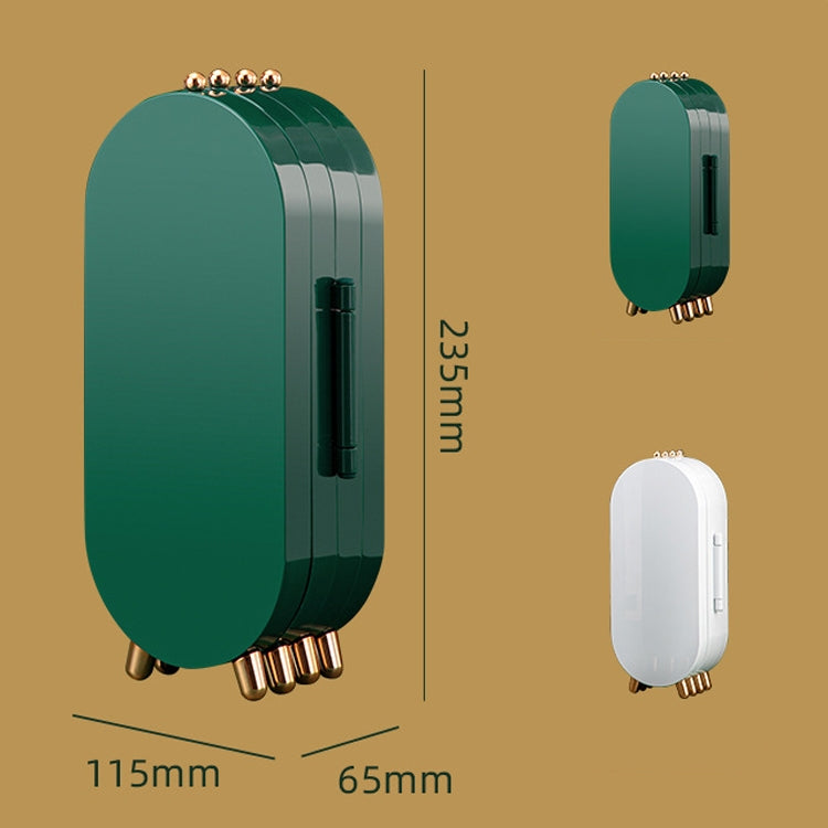 Jewelry Storage Box Earrings Necklace Bracelet Jewelry Box Household Multi-Function Fold Portable Jewelry Display Stand(Green) - free shipping - PMC TechLife - Order now!