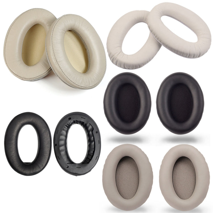 2 PCS Headset Comfortable Sponge Cover For Sony WH-1000xm2/xm3/xm4, Colour: (1000X / 1000XM2)Black Lambskin - Earmuff & Pad by PMC TechLife | Online Shopping South Africa | PMC TechLife