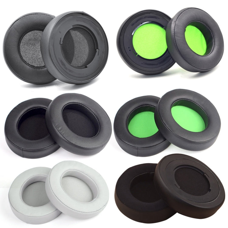 2 PCS Headset Sponge Case For Razer BlackShark V2/V2X/V2SE, Colour: Round(Black Green Net) - Earmuff & Pad by PMC TechLife | Online Shopping South Africa | PMC TechLife