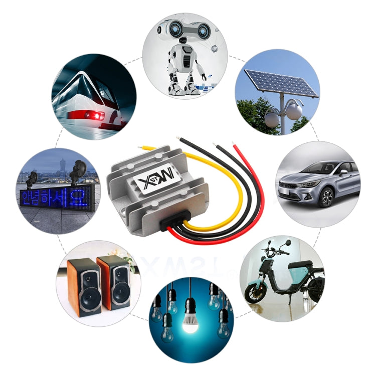 XWST DC 12/24V To 5V Converter Step-Down Vehicle Power Module, Specification: 12/24V To 5V 40A Extra Large Aluminum Shell -  by PMC TechLife | Online Shopping South Africa | PMC TechLife