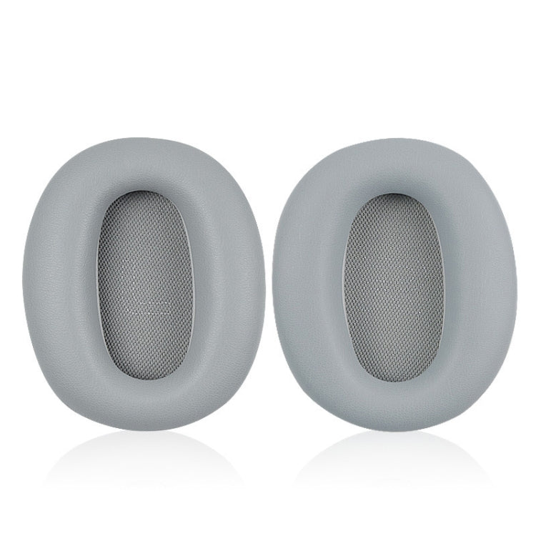 1 Pair Protein Skin Leather Headest Sponge Earmuffs For Edifier W820BT / W808BT / K815 / K815PG1 / H840 / K800 / K830(Gray) - Earmuff & Pad by PMC TechLife | Online Shopping South Africa | PMC TechLife