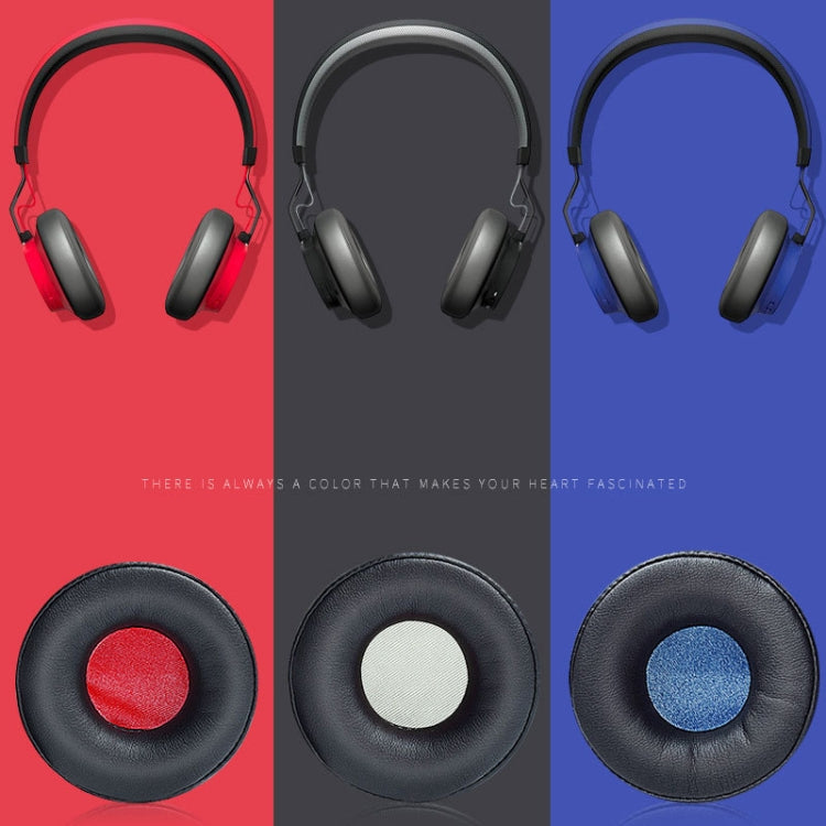 1 Pairs Headphone Sponge Cover Headphone Leather Cover For Jabra Revo Wireless, Colour: Black Blue Net - Earmuff & Pad by PMC TechLife | Online Shopping South Africa | PMC TechLife