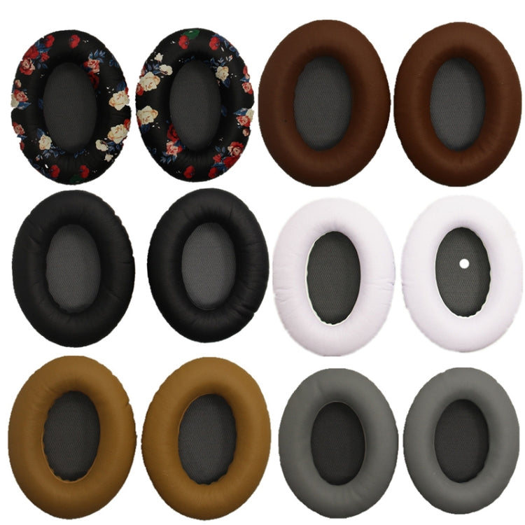 2 PCS Headset Sponge Cover For BOSE QC15 / QC3 / QC2 / QC25 / AE2 / AE2i(Print Color + Gray) - Earmuff & Pad by PMC TechLife | Online Shopping South Africa | PMC TechLife