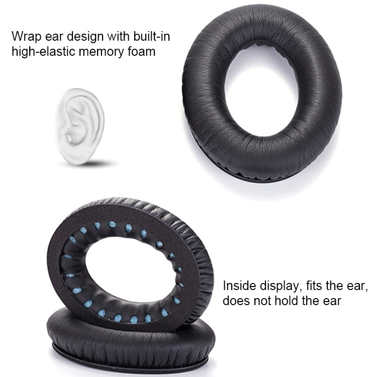 2 PCS Headset Sponge Cover For BOSE QC15 / QC3 / QC2 / QC25 / AE2 / AE2i(Print Color + Gray) - Earmuff & Pad by PMC TechLife | Online Shopping South Africa | PMC TechLife